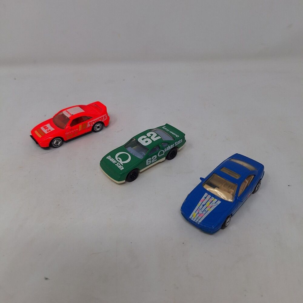 Hot Wheels Vintage Lot Of 3 Die Cast Toy Cars 90s Mattel Toyota BMW NASCAR